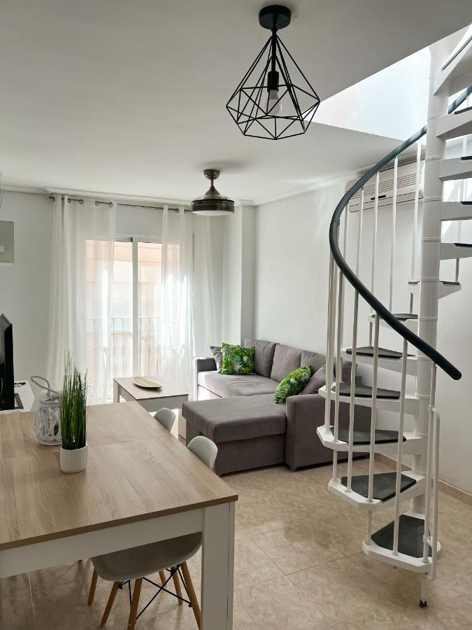 Atico Duplex Con Vista Mar Y Terraza Privada A 200M De La Playa Hasta 6 Personas Apartment Garrucha Luaran gambar